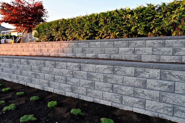 Concrete Retaining Wall Installation in Garner