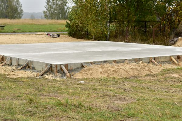 Concrete Base Installation in Garner