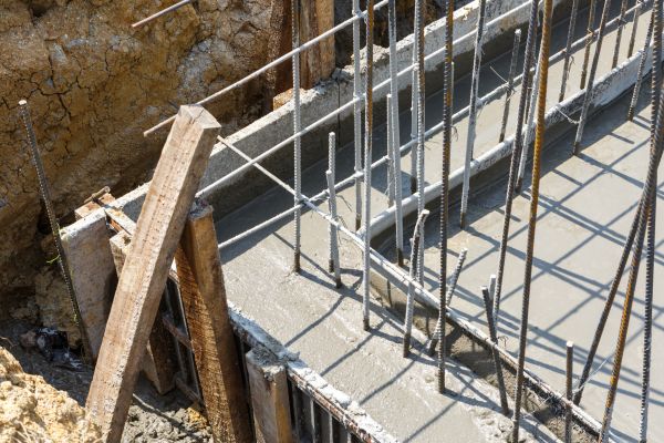 Concrete Footing Pouring in Garner