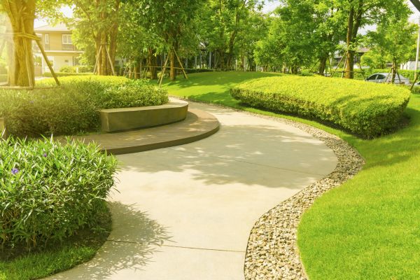 Cement Walkway Installation in Garner
