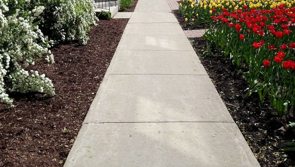 Cement Sidewalk Installation in Garner