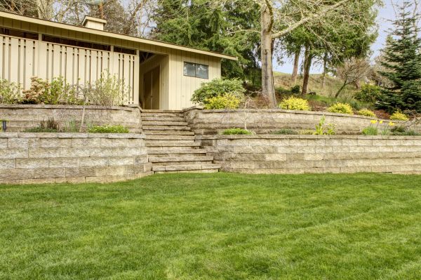 Retaining Wall Construction in Garner