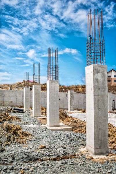 Concrete Footer Pouring in Garner