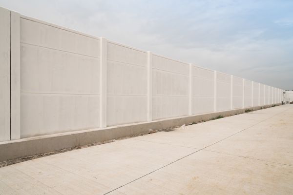 Concrete Fence Construction in Garner