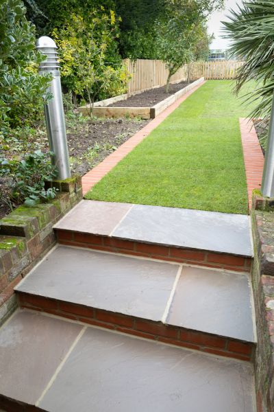 Backyard Steps Installation in Garner