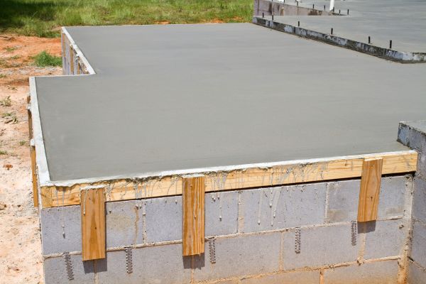 Concrete Slab Installation in Garner