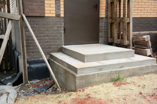 Cement Steps Construction in Garner