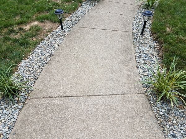 Cement Path Construction in Garner