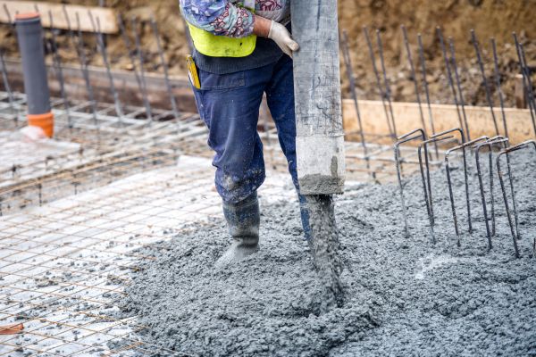 Cabin Foundation Pouring in Garner