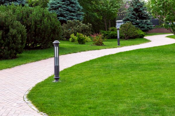 Backyard Sidewalk Installation in Garner