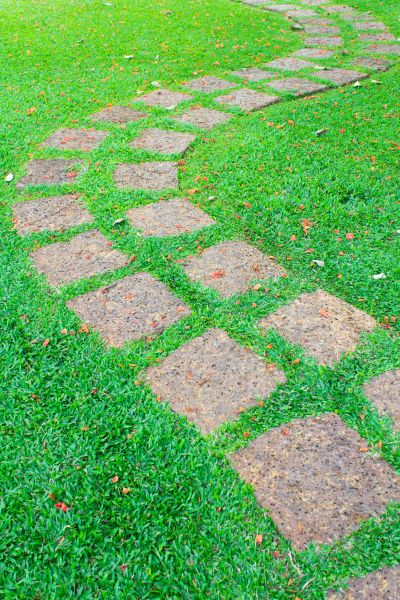 Backyard Pathway Construction in Garner